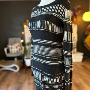 HALF OFF HALLOWEEN 🎃 Sugar Skull Inspired 💀🌹 Roxy Charcoal Knit Sweater Dress